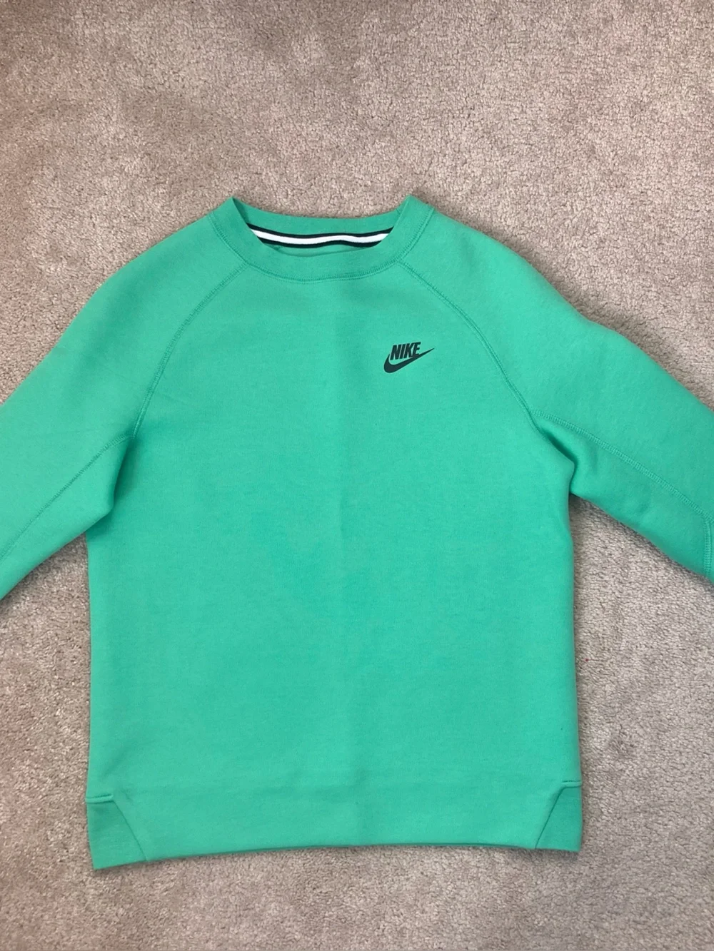 Nike Teal Green Crew Sweatshirt with Small Swoosh